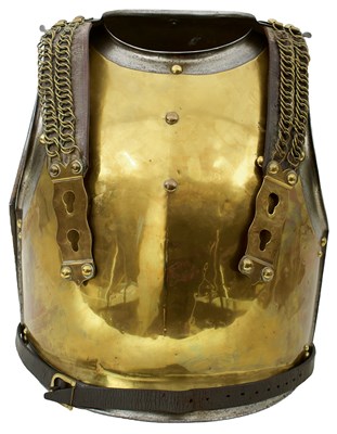 Lot 700 - OLD REF NOV 23 492-9 A FRENCH CARABINIER'S BREAST AND BACK PLATE ENSEMBLE
