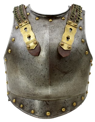 Lot 701 - OLD REF NOV 23 492-10 A 19TH CENTURY CUIRASSIER'S BREAST AND BACK PLATE ENSEMBLE