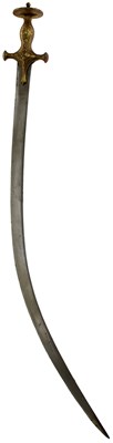Lot 240 - A 19TH CENTURY INDIAN TULWAR OR SWORD