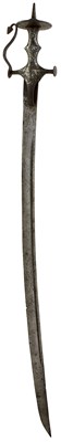 Lot 242 - A LATE 18TH OR EARLY 19TH CENTURY INDIAN TULWAR OR SWORD