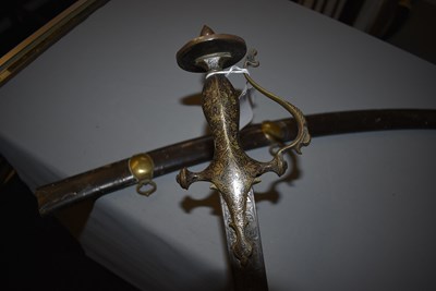Lot 246 - AN EARLY 20TH CENTURY PRESENTATION INDIAN FRONTIER POLICE TULWAR OR SWORD