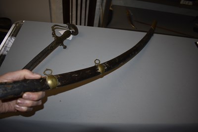 Lot 246 - AN EARLY 20TH CENTURY PRESENTATION INDIAN FRONTIER POLICE TULWAR OR SWORD