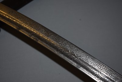 Lot 246 - AN EARLY 20TH CENTURY PRESENTATION INDIAN FRONTIER POLICE TULWAR OR SWORD