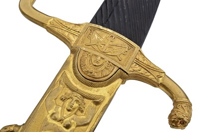 Lot 3 - A RARE FRENCH ANXII NAVAL SWORD FOR A HIGH RANKING OFFICER