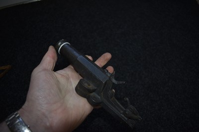 Lot 509 - A LARGE BORE PINFIRE ALARM OR POACHER'S TRAP GUN