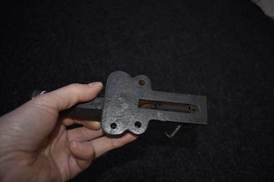 Lot 509 - A LARGE BORE PINFIRE ALARM OR POACHER'S TRAP GUN