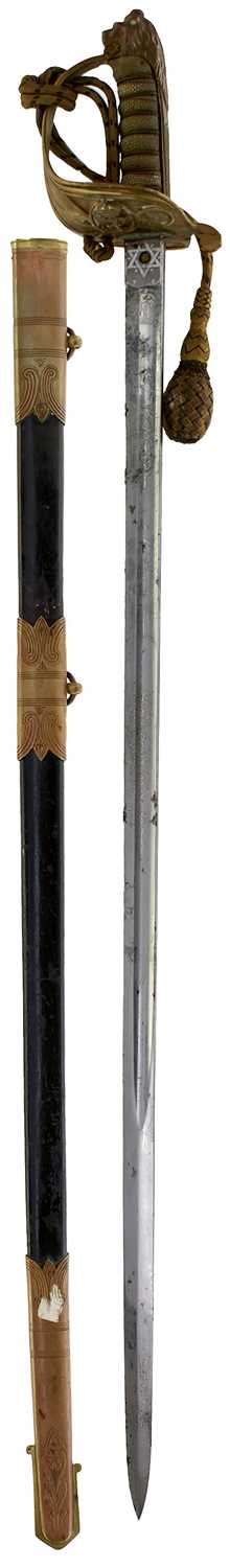 Lot 16 - A POST 1901 NAVAL OFFICER'S SWORD