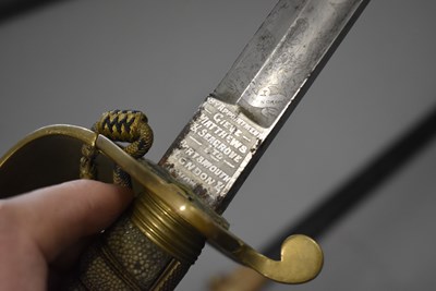 Lot 16 - A POST 1901 NAVAL OFFICER'S SWORD