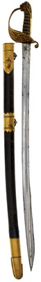 Lot 14 - AN 1827 PATTERN NAVAL OFFICER'S SWORD