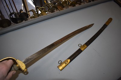 Lot 14 - AN 1827 PATTERN NAVAL OFFICER'S SWORD