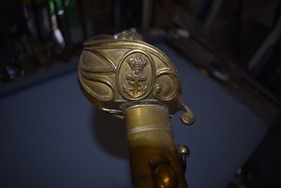 Lot 14 - AN 1827 PATTERN NAVAL OFFICER'S SWORD