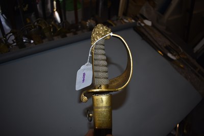 Lot 14 - AN 1827 PATTERN NAVAL OFFICER'S SWORD