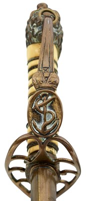 Lot 7 - AN 1803 TYPE NAVAL OFFICER'S PRESENTATION SWORD