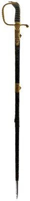 Lot 21 - AN UNUSUAL GEORGIAN NAVAL OFFICER'S SWORD