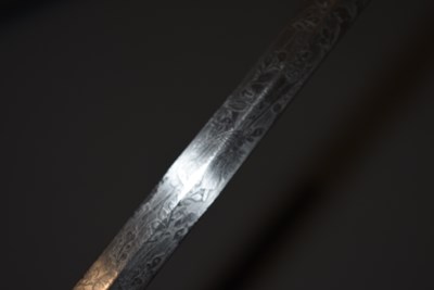 Lot 21 - AN UNUSUAL GEORGIAN NAVAL OFFICER'S SWORD