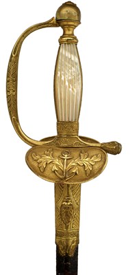 Lot 19 - A FRENCH NAVAL OFFICER'S SWORD