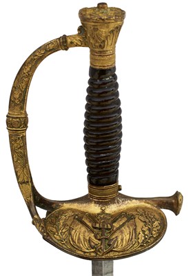 Lot 20 - A FRENCH 1837 PATTERN COMMODORE'S EPEE