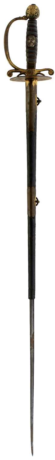 Lot 168 - A SCARCE GEORGIAN PURSER'S SMALL SWORD