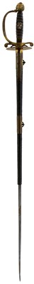Lot 592 - OLD REF 543-24_M24 A SCARCE GEORGIAN PURSER'S SMALL SWORD