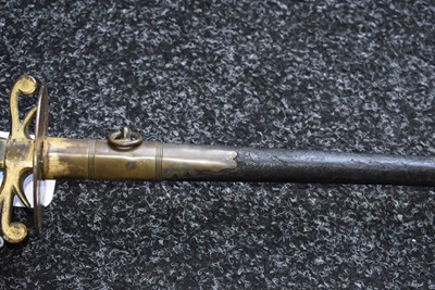 Lot 168 - A SCARCE GEORGIAN PURSER'S SMALL SWORD
