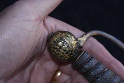 Lot 168 - A SCARCE GEORGIAN PURSER'S SMALL SWORD