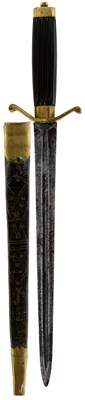 Lot 27 - A GEORGIAN NAVAL OFFICER'S DIRK