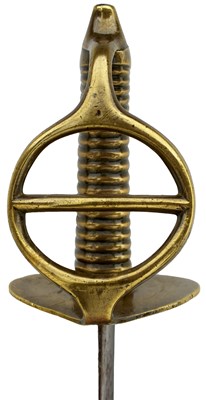 Lot 36 - AN EXTREMELY RARE TRAFALGAR PERIOD FRENCH NAVAL BOARDING CUTLASS