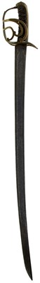 Lot 39 - A MID TO LATE 18TH CENTURY DUTCH NAVAL CUTLASS