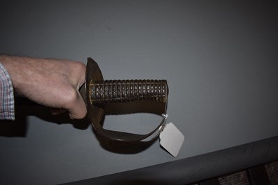 Lot 44 - AN 1804 PATTERN NAVAL FIGURE OF EIGHT CUTLASS