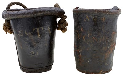 Lot 74 - A GEORGE III NAVAL BUCKET
