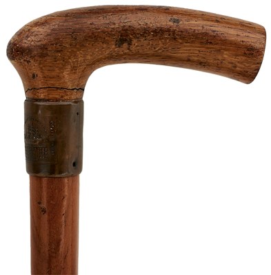 Lot 87 - AN EARLY 20TH CENTURY WALKING STICK OF HORATIO NELSON INTEREST