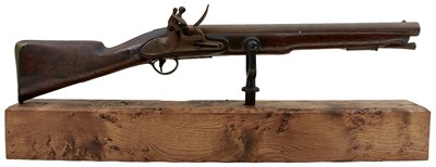 Lot 78 - A 4-BORE FLINTLOCK NAVAL SWIVEL OR DECK GUN