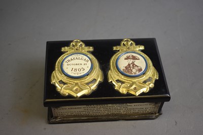Lot 706 - OF TRAFALGAR AND HORATIO NELSON INTEREST: THE HORATIA NELSON-WARD NELSON GUINEA AND CASKET