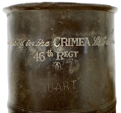 Lot 147 - A CRIMEAN WAR DESK SET