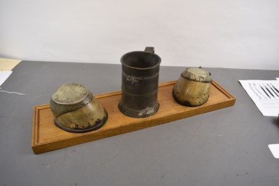 Lot 147 - A CRIMEAN WAR DESK SET