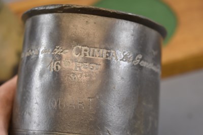 Lot 147 - A CRIMEAN WAR DESK SET