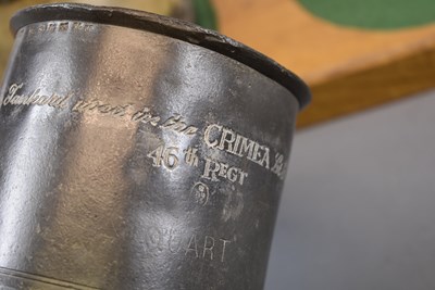 Lot 147 - A CRIMEAN WAR DESK SET
