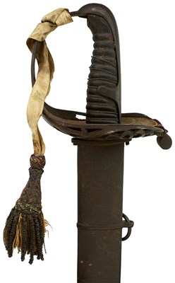 Lot 122 - A 1796 PATTERN HEAVY CAVALRY OFFICER'S LADDER HILT SWORD