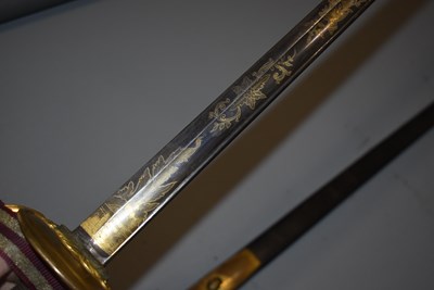 Lot 129 - A 1796 PATTERN INFANTRY OFFICER'S SWORD