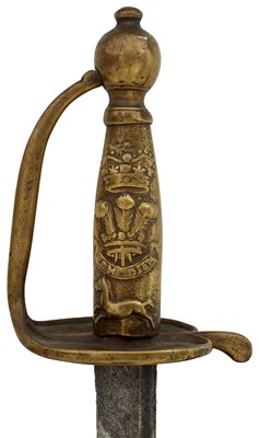 Lot 368 - A SCARCE MID 18TH CENTURY ROYAL WELSH FUSILIERS HANGER