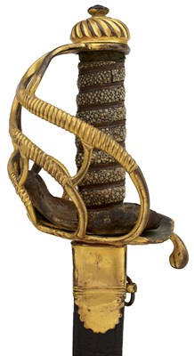 Lot 369 - AN 18TH CENTURY FIRST ROYAL DRAGOONS GENERAL'S SWORD