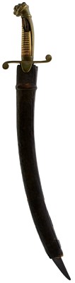 Lot 31 - A 19TH CENTURY BRITISH NAVAL DIRK OR SHORT SWORD