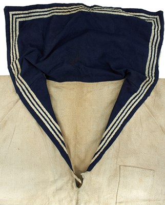Lot 111 - A VINTAGE ROYAL NAVY RATINGS TROPICAL SMOCK