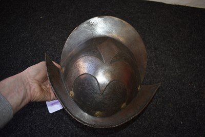 Lot 392 - A 16TH CENTURY GERMAN MUNICH TOWN GUARD MORION OR HELMET