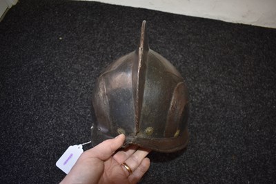 Lot 392 - A 16TH CENTURY GERMAN MUNICH TOWN GUARD MORION OR HELMET