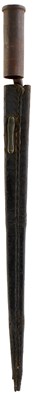 Lot 911 - A BRITISH CARBINE OR FUSIL BAYONET CIRCA 1745-60