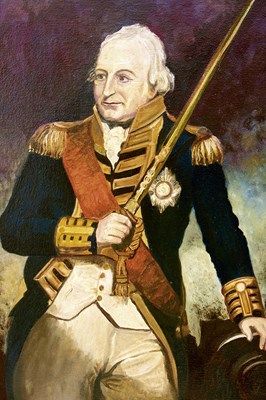 Lot 107 - A SET OF FIVE 20TH CENTURY OILS ON CANVAS RELATING TO TRAFALGAR