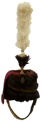 Lot 704 - A VICTORIAN 11TH HUSSARS BUSBY