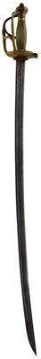 Lot 141 - A VERY RARE EARLY 18TH CENTURY FRENCH ROYAL SWISS GARDE'S SWORD