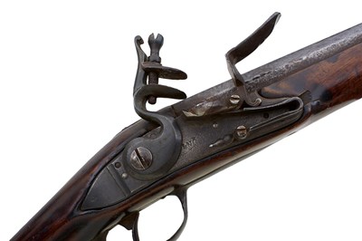 Lot 544 - A RARE .700 CALIBRE FRENCH FLINTLOCK MODEL 1728 INFANTRY MUSKET AND BAYONET